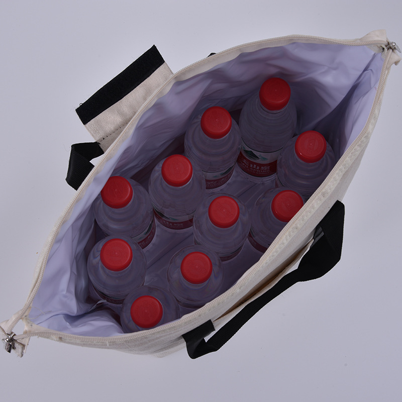 SGC39 Zip 냉동 해산물을위한 화포 접을 수있는 격리 된 쇼핑 식료품 냉각기 부대